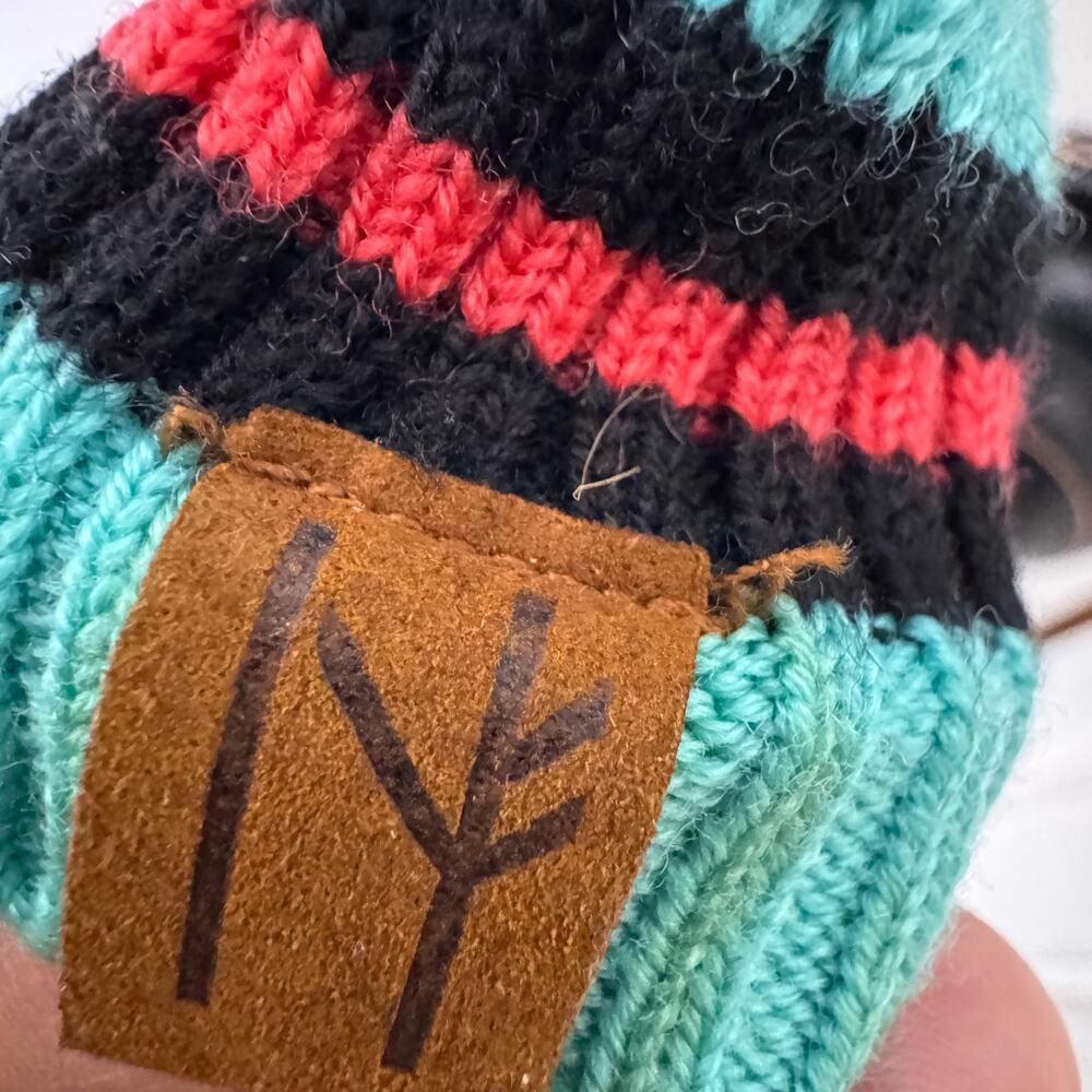 Neve Merino Wool Ski Sweater Cable Knit Nordic Geometric Crewneck Small - Picture 12 of 13